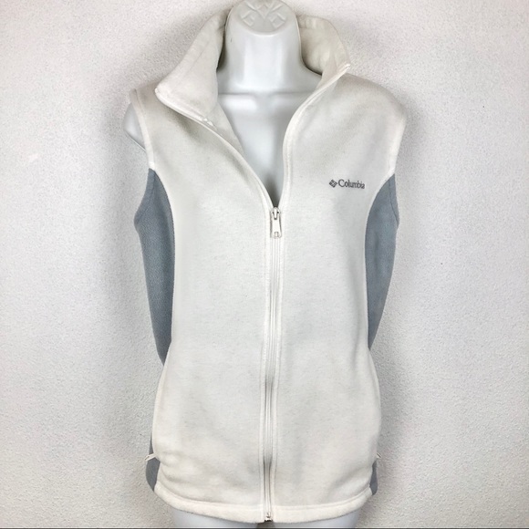 gray columbia vest